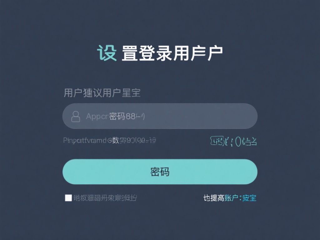 设置登录用户名及密码
创建一个独特且安全的用户名