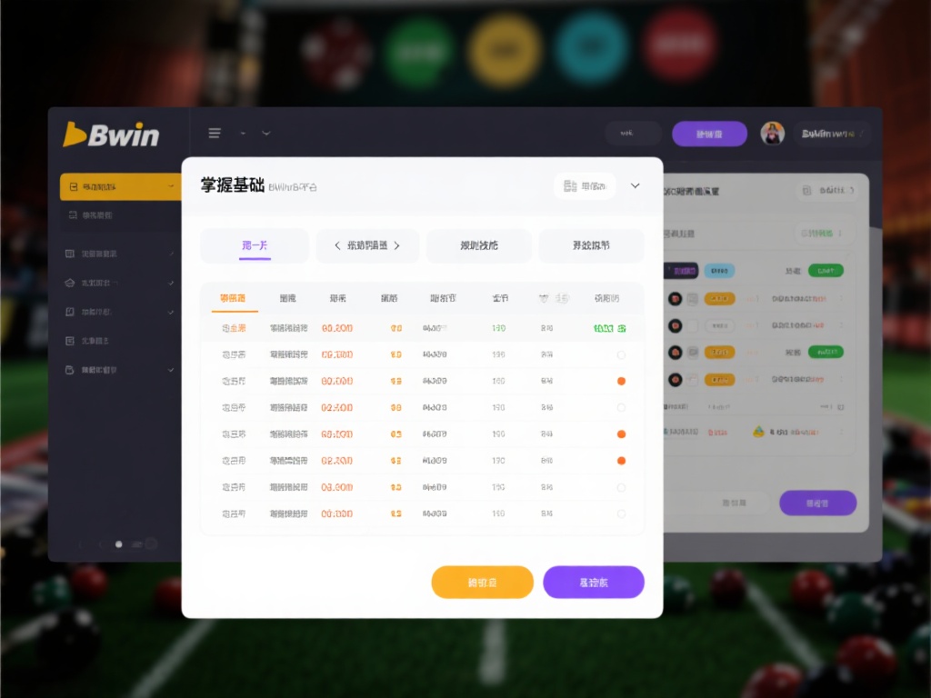 掌握基础：必赢bwin的投注界面设置和规则技巧
