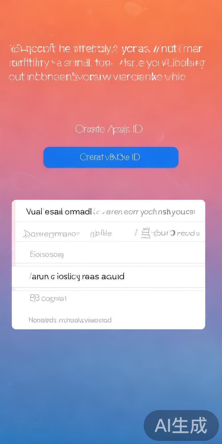 在弹出的界面中选择“创建&nbsp;Apple&nbsp;ID”。系统